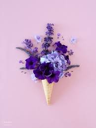 Purple glass flower earrings aesthetic earrings trending. Purple Aesthetic Flowers And Happiness Image 7190545 On Favim Com