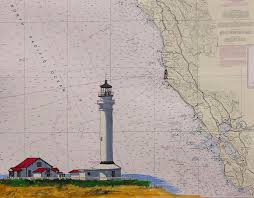Point Arena Lighthouse On A Noaa Nautical Chart