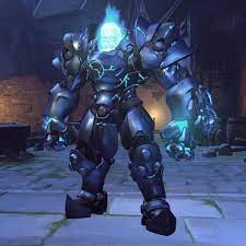 File Halloweenterror Reinhardt Skin Coldhardt Png Overwatch Dragon Dance Victory Pose