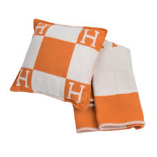 Safe shipping and easy returns. Hermes Cushion Avalon I Pm Signature H Orange Throw Pillow Cushion At 1stdibs