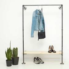 Wasserrohr Kleiderstange Garderobe Moebeldeal Com Versandkostenfreie Mobe Wohnen Im Industrial Chic Styl Mobel Aus Rohren Kleiderstange Kleiderregal