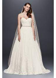 Get the best deals on sweetheart lace wedding dress and save up to 70% off at poshmark now! Lace Sweetheart Wedding Ball Gown David S Bridal