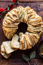 This recipe will make one christmas wreath. Pull Apart Garlic Butter Bread Wreath Half Baked Harvest