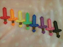 Posted by john on january 26, 2019. Regenbogen Perler Bead Minecraft Schwerter Von Artmagicbyju Auf Etsy Perler Beads Easy Perler Bead Patterns Pearl Beads Pattern