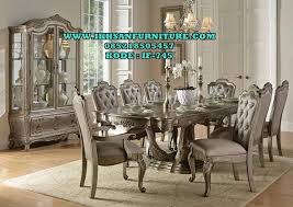 Set Meja Makan 8 Kursi Model Klasik Modern Furnitur Ruang Makan Ide Dekorasi Rumah Set Ruang Makan