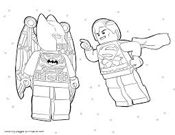 Home/lego coloring pages/superman lego minifigure to color. Lego Batman And Superman Coloring Page Coloring Pages Printable Com
