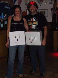 Maybe you would like to learn more about one of these? Diy Electric Plug Halloween Couples Costume Big Diy Ideas Funny Couple Halloween Costumes Couples Costumes Couple Halloween Costumes