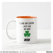 St Patrick S Day Shamrock Glitter Funny Mug Zazzle Com In 2020 Funny Mugs Mugs St Patricks Day Quotes