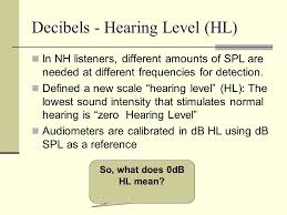 Cd 491 Audiology Lecture 2 Clinical Applications Ppt