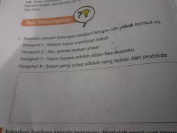 Maybe you would like to learn more about one of these? Ayo Renungkan 1 Buatlah Sebuah Karangan Singkat Dengan Ide Pokok Berikut Ini Paragraf 1 Makan Brainly Co Id