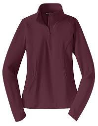 Ladies Sport Wick Stretch 1 2 Zip Pullover