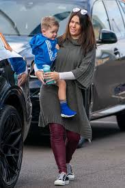 Rebekah and jamie vardy have been together for more than six years and have three children together, while both also have children from previous relationships. Rebekah Vardy Cuddles Baby Olivia As She Takes Children To See Dad Jamie Play Football Mirror Online