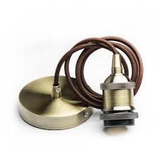 Shop a wide selection of products for your home at amazon.com. Light Pendant Cord Kit E27 Brass Antique Bulb Holder Ceiling Rose National Engraver