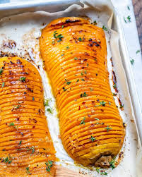 Hasselback Butternut Squash Recipe Butter Squash Recipe Butternut Squash Recipes Roasted Butternut Squash Recipes