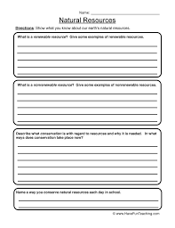Natural Resources Worksheet 2 Nonrenewable Resources Kindergarten Worksheets Natural Resources Lesson