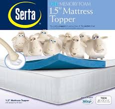 Serta gel memory foam mattress topper. Serta 1 1 2 Thick Twin Sized Memory Foam Gel Mattress Topper At Menards