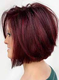 Straight bob hairstyle with trendy bangs. Hottest Short Red Bob Haircuts For Women To Wear In 2020 Stylezco