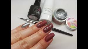 Srebrne Liscie Na Paznokciach Leaf Manicure Perfect Beauty