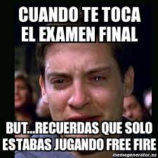 16,676 followers · gaming video creator. Meme Crying Peter Parker Cuando Te Toca El Examen Final But Recuerdas Que Solo Estabas Jugando Free Fire 30943266