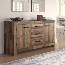 Abbey 63 Wide 3 Drawer Pine Wood Sideboard Pine Wood Sideboard Solid Wood Dining Table Furniture