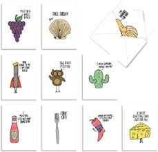 You can control the darkness of the color according to how much or little water is added to the paint. Amazon Com Fun Puns Blank Note Cards Box Of 10 Funny All Occasion Greeting Card With Envelope Cartoon Animated Stationery For Clever Birthday Business And Well Wishes Pun Notecards 4 Inch X