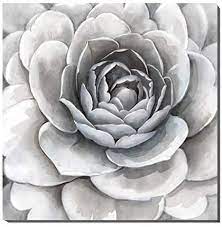White and grey pics are great to personalize your world these animated pictures were created using the blingee free online photo editor. 3hdeko Bathroom Wall Decor Gray Flower Wall Art Large Floral Painting For Teen Girls Bedroom Living Room Modern Grey White Picture Canvas Prints Ready To Hang 30x30inch Amazon Ca Home