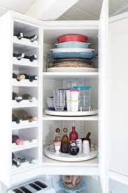 The Tiny Miracle You Need To Organize Your Upper Corner Cabinets Kitchen Cupboard Organization Kitchen Corner Cupboard Corner Kitchen Cabinet