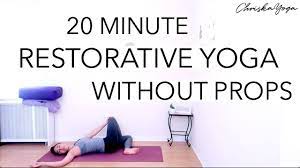 A beneficial restorative pose, this posture helps release the lower back, lower blood pressure, and provide relief from insomnia and anxiety. Restorative Yoga No Props Cheap Online