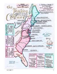 Colonial america worksheets thirteen colonies. 13 Colonies Map To Color Worksheets Teaching Resources Tpt