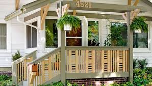If possible, you can make the deck railing to have the same wood. How To Build A Front Porch Railing Lowe S