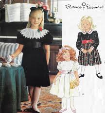 90s Florence Eiseman Little Girls Dresses Flower Girl Dresses Little Vogue Sewing Pattern 2769 Size 2 3 4 Breast 21 22 23 Ff