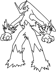 Interactive online coloring pages for kids to color and print online. Blaziken Pokemon Coloring Pages Pokemon Coloring Pages Ikids Coloring Home