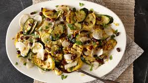 Maybe you would like to learn more about one of these? Grilled Squash And Onion Salad With Raisins Pine Nuts And Mint Recipe Pbs Food