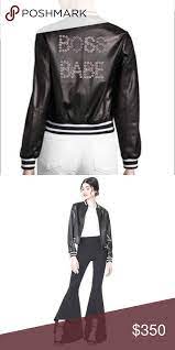 Alice And Olivia Leather Jacket Brand New Leather Jacket Brands Leather Jacket Jackets