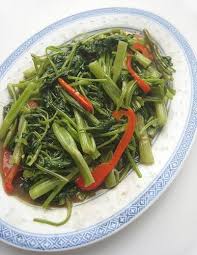 Hong Kong Style Stir Fried Kangkong With Shrimp Paste Water Spinach Hong Kong Eatingclubvanco Asian Spinach Recipe Authentic Chinese Recipes Water Spinach