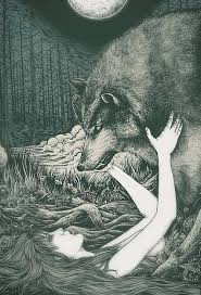 And The Witch Fell In Love With The Werewolf Wolves And Women Werewolf Art Wolf Art