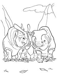 Rhino Coloring Pages To Print Rhinoceros Are Large Mammals With One Or Two Horns Stuck On In 2020 Dinosaur Coloring Pages Valentines Day Coloring Page Coloring Pages