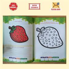 Aneka materi mewarnai buah buahan nan unik warnagambarcom ayam via pinterest.co.uk. Jual Buku Mewarnai Usia Dini Tema Buah Buahan Aktivitas Paud Tk Terbaru Juni 2021 Blibli