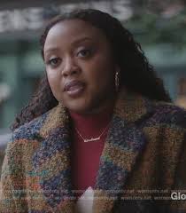 WornOnTV: Janine's plaid coat