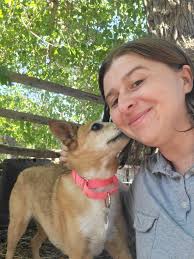 Fostering a dog from Frosted Faces Foundation