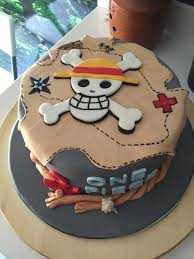 Tarta One Piece One Piece Cake Tartas Receta De Pastel Frio Pastel De Minions