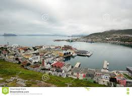 Although there's plenty of pleasure to be had simply walking around the city, there are 1 museums and galleries in hammerfest that deserve some. View Of Hammerfest City Norway Stock Photo 78859999 Megapixl