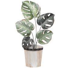 Send refreshing blooms, even from afar. Tropical Plant Metal Wall Decor Hobby Lobby 1811827