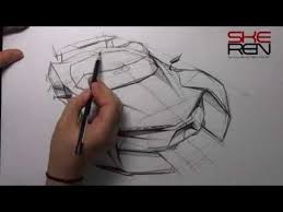 Birds Eye View Drawing Car 