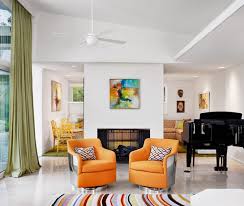 Color, shape, scale, light, texture, pattern and balance. 15 Luscious Orange And White Living Rooms Home Design Lover