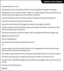 Tanda tangan pengirim, yaitu bagian surat pribadi yang berisikan berupa tanda tangan yang membuat & mengirimkan surat. Contoh Surat Pribadi Untuk Guru Bahasa Indonesia Guru Galeri