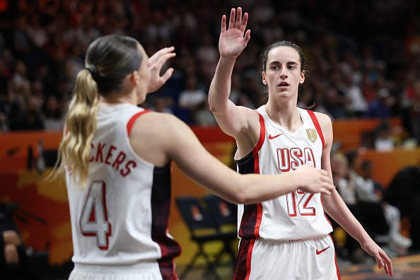 Caitlin Clark photos, Team USA vs Czechia in FIBA World Cup today