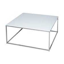 Suitable for lounge and living spaces in residential and commercial environments. Buy White Glass Silver Metal Square Coffee Table From Fusion Living