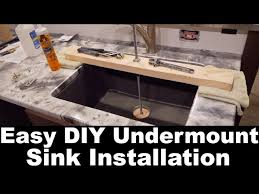 Diy Easy Undermount Sink Install Youtube