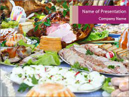 The most important fact ιs the crucifixion and resurrection of jesus christ. Polish Traditional Easter Dinner Powerpoint Template Backgrounds Google Slides Id 0000090334 Smiletemplates Com
